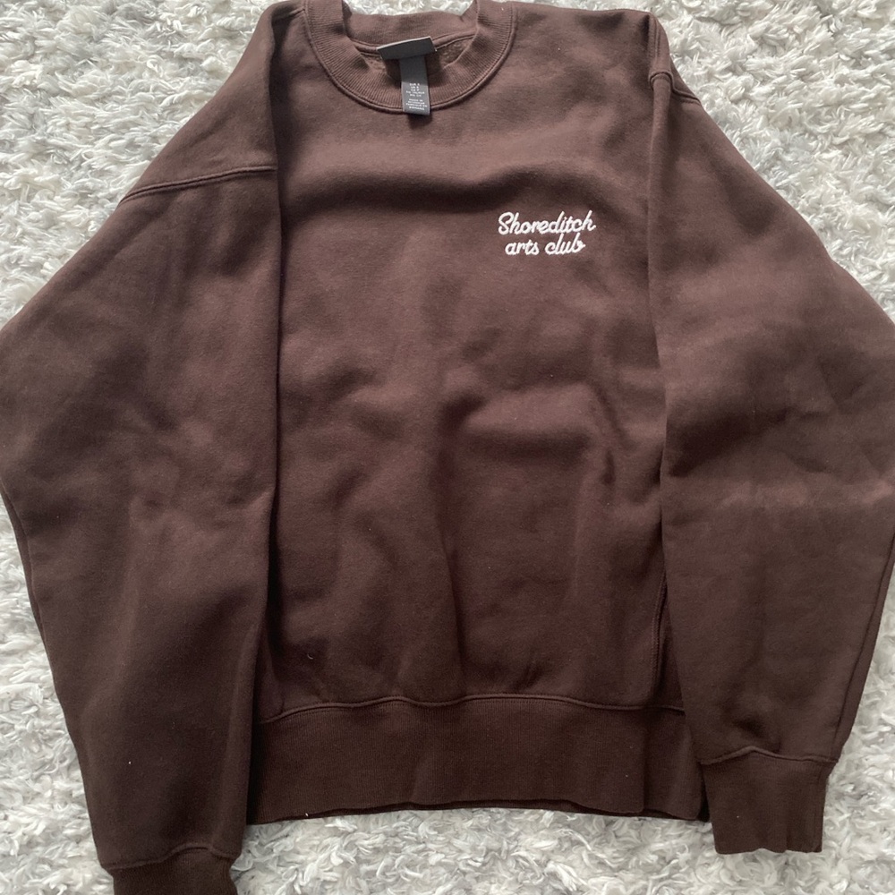 H&M Dark Brown Crewneck Sweater